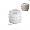Circular, Stone Pattern Storage Box, Space Moon Pattern, Candle Cup, Aromatherapy Gypsum Jar, Silicone Mold, Candle Mold, White