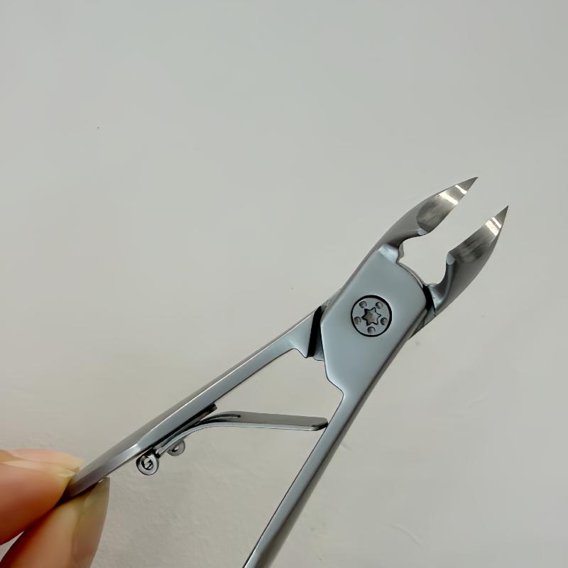 Durable Stainless Steel Cuticle Nipper Anti-Corrosion Trimmer for Ingrown Thick Toenails Fingernails Pedicure Use