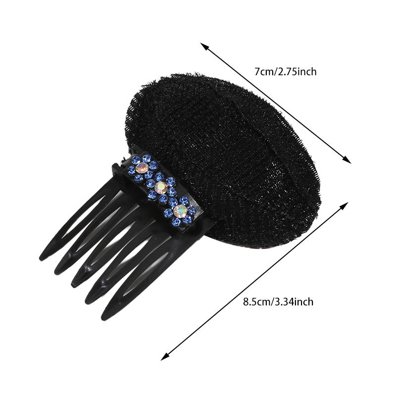 2pcs Invisible Hair Clip Sponge Pad Front Base Light Weight Design Bump Up Combs Styling Tool