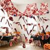 Halloween Hanging Decoration Set Bloody Hanging Props with Skulls Eyeballs Scissors and Hands for Spooky Party Decor Indoor Outdoor