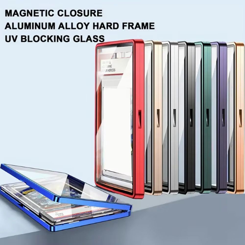 Aluminum Zinc Zinc Alloy PSA/CGC Card Case Magnetic Closure Graded Cards Protect  Table Storage Supplies