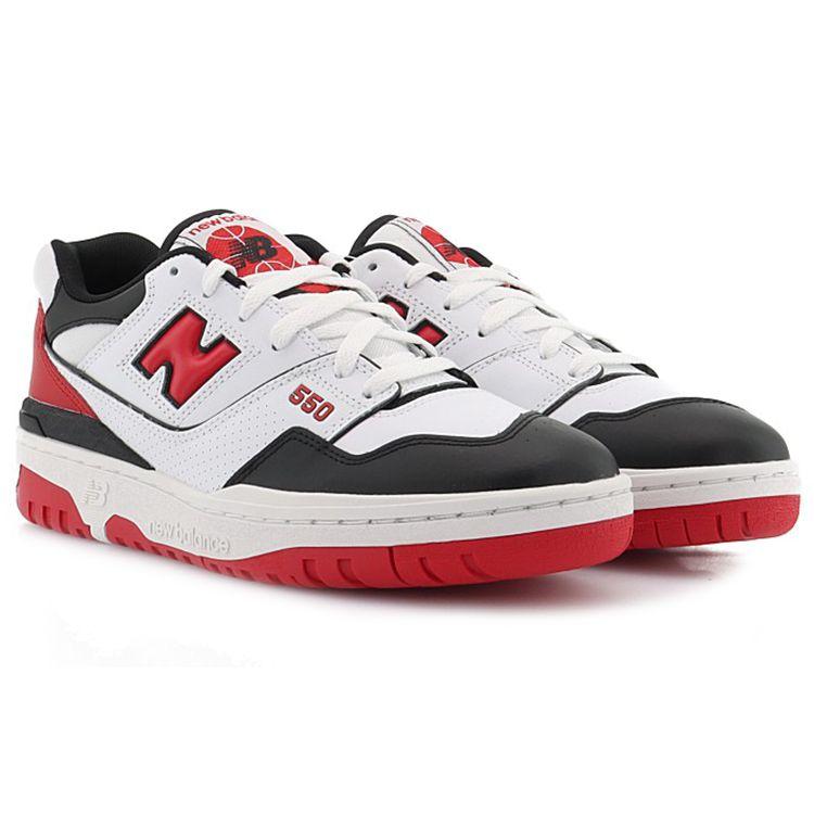 New Balance 550 Unisex White Team Red Black BB550HR1