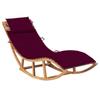 Day and Night - Day and Night Rocking Lounger with Solid Teak Wood Cushion