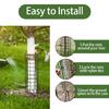 6pcs Plant Guards Protectors with Ziped Ties Metal Stakes Garden Protections Tree