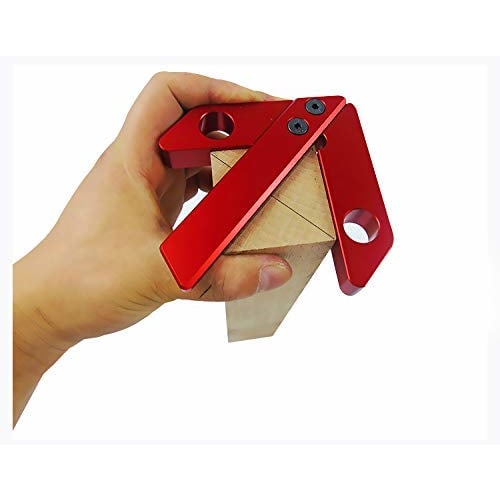 CarAngels Center Gauge, Center Square, 45 Square, Square Ruler, Right Angle Ruler, 45 Degree Ruler, Right Angle Clamp, Center Finder, Carpenter's Mar