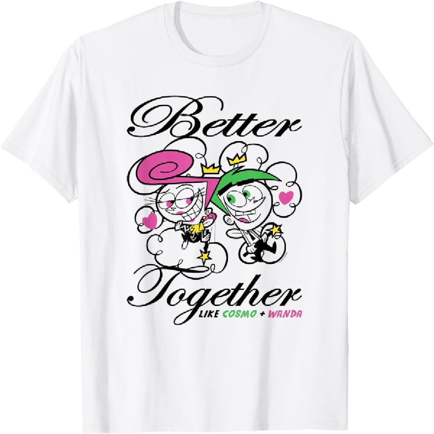 Better Together Like Cosmo and Wanda Love T-Shirt XXXXXL белый 1490₽
