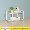 Dual-Layer Desktop Storage Rack & Office Organizer Bookshelf