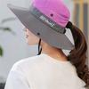 Outdoor Lightweight Bucket Hat with Adjustable Chin Strap Breathable Mesh Panels Wide Brim Sun Protection Hat for Men and Women