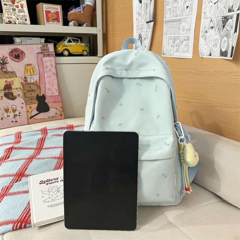 Student's Large Capacity Schoolbag Women's Embroidered Backpack