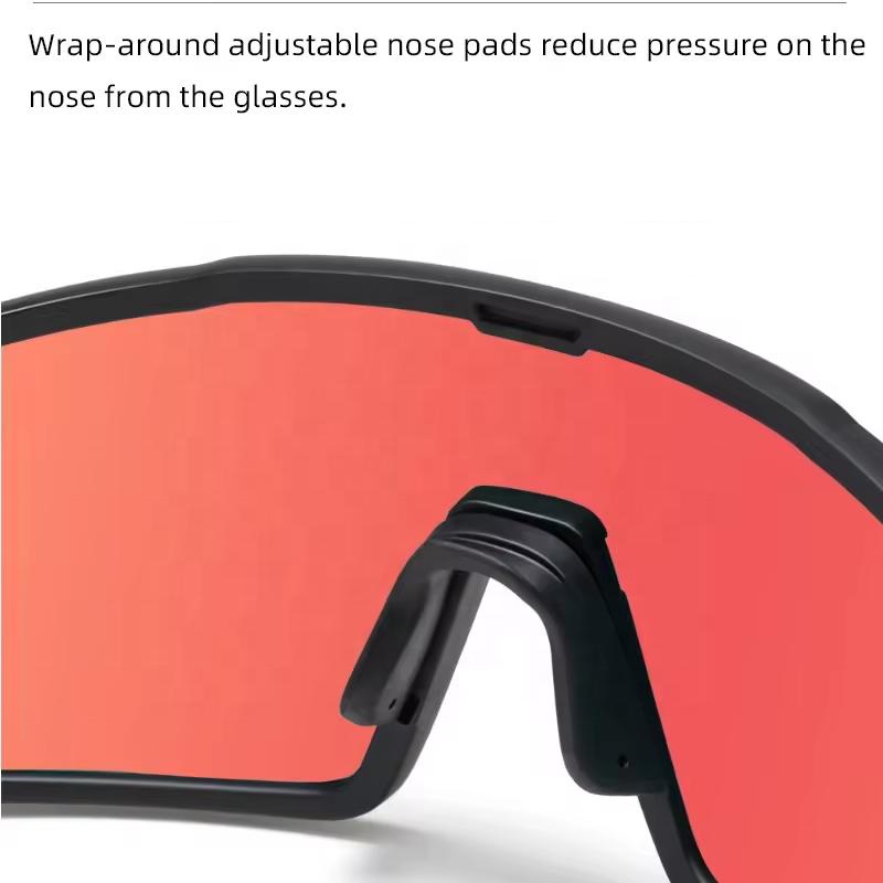 Performance Sports Sunglasses Clear MTB Bicycle Riding Shield Lens Guaranteed Red Polarized Set for Cycling Outdoor Fishing
