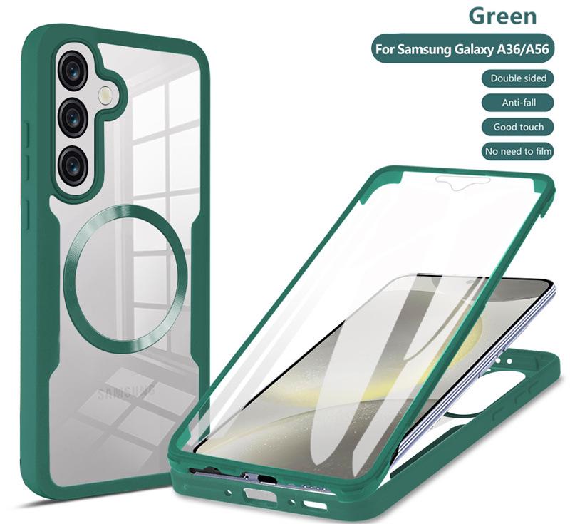 Magnetic Adsorption Transparent Case for Samsung S26/S25FE/S22/S24/S23 Ultra/A17/A16A - Full Coverage