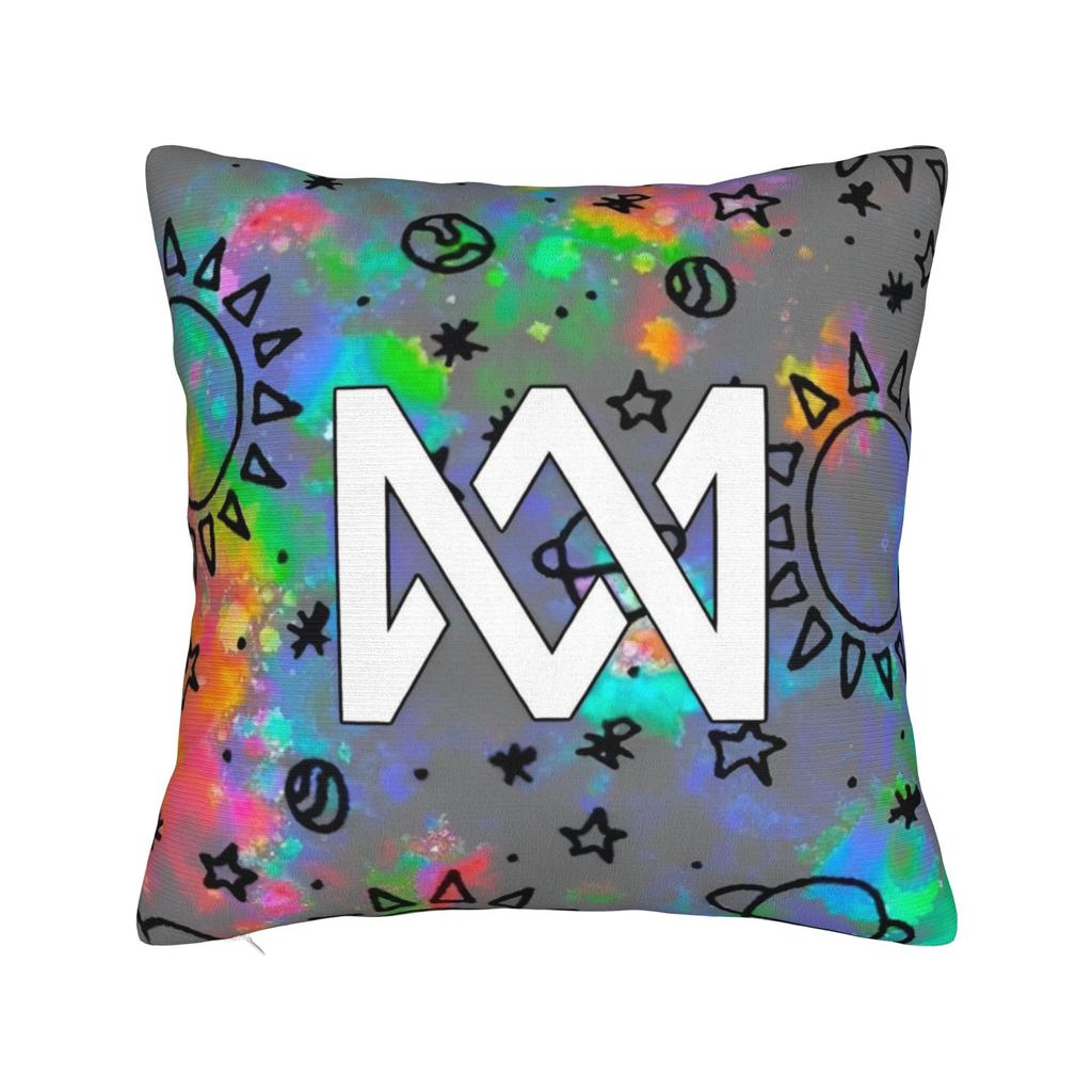Marcus And Martinus MM Square Pillow Cases  Cushion Covers Funny Zipper Decorative Pillowcase for Home 4040cm