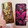 Für Motorola Moto G40 Fusion / Moto G60 Handyhülle Schleifenmuster Bunt Schmetterling Blume Rückseite Weiche Matte Silikonhülle