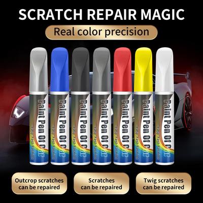 Car Scratch Repair Pen: Pearl White & Black Touch-Up Paint for Tires and Body