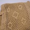 New handwoven bag hollow zipper straw bag women's large capacity shoulder tote bag seaside vacation beach bag