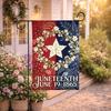 Juneteenth Garden Ag, Freedom Day Patriotic Banner AAV