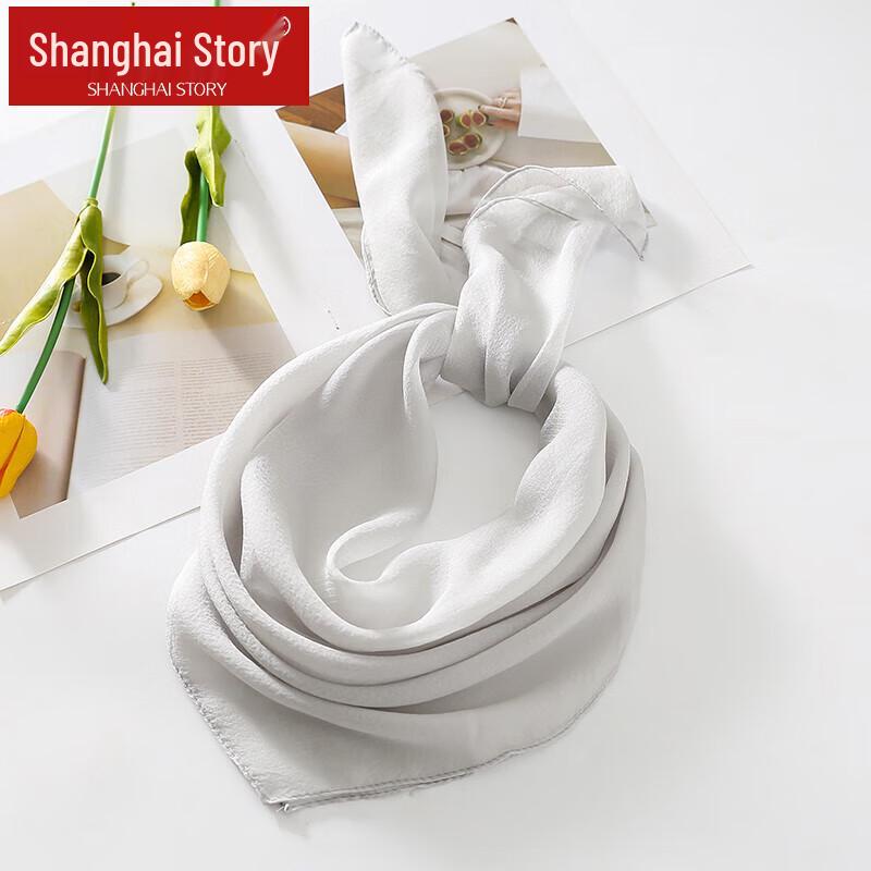 Shanghai Story Women's 100% Mulberry Silk Square Scarf