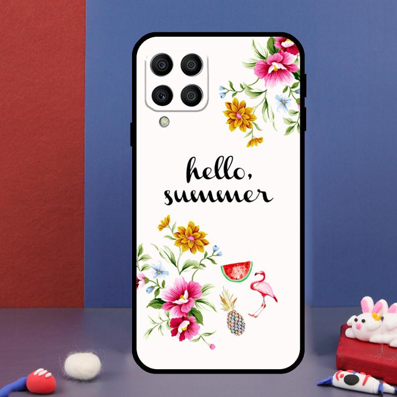 Hallo Sommerblumen Handyhülle für Samsung Galaxy M12 M13 M33 M23 M53 M15 M55 M31 M51 M14 M34 M54 M20 M32 M52