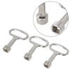 3pcs Square Key 3Pcs Square Key Water Tap 8mm Heating Vent Key Stainless Steel Lock Cabinet Door Lock Tongue Lock Lock Core