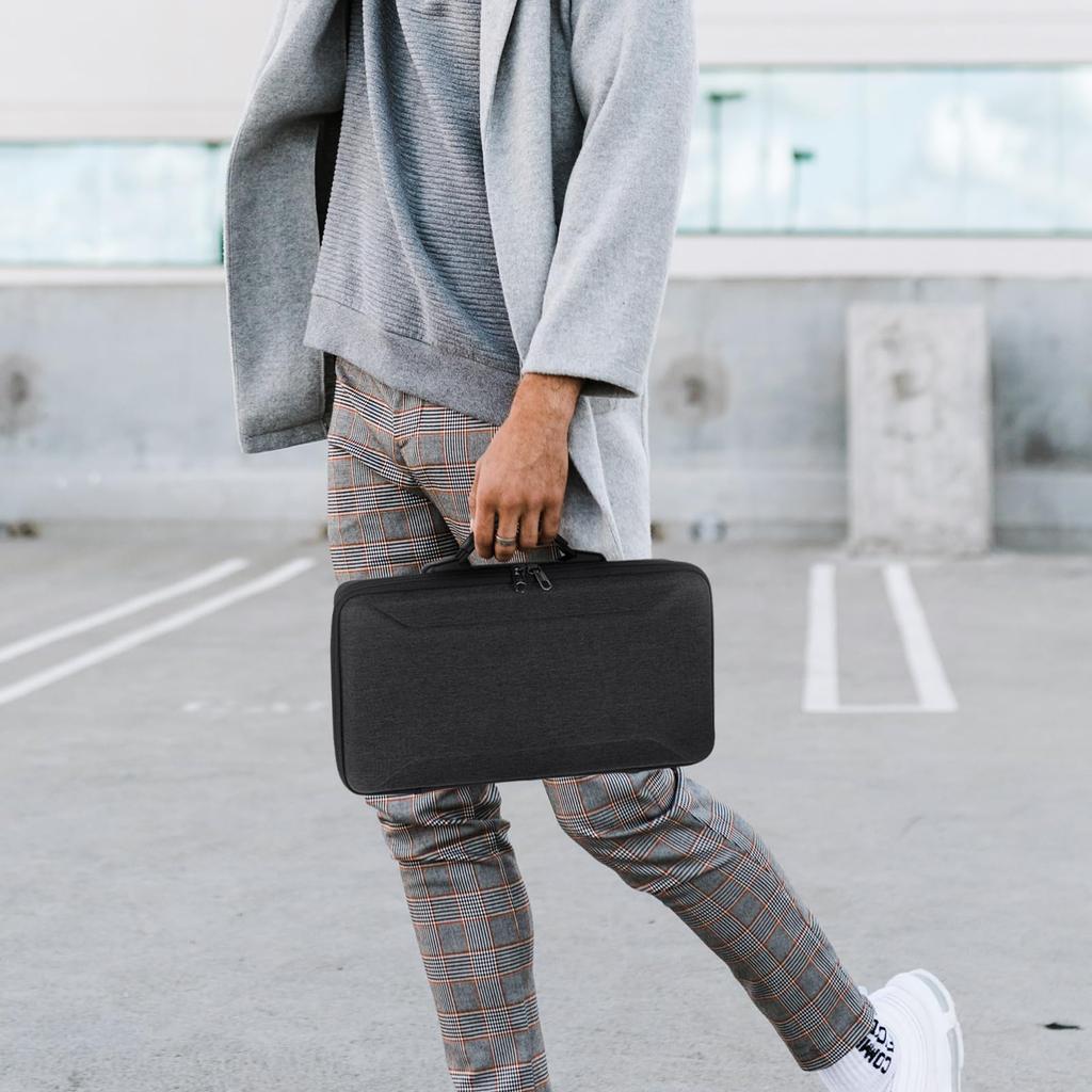 Geekria Keyboard Carrying Hard Shell Travel Bag na 68-klawiszową kompaktową klawiaturę zgodną z ASUS ROG Falchion NX Keychron Q2 Razer Huntsman V3