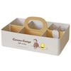 Nishiki Kasei Curious George Storage Case, Motte Case, One-Hand Carry, BE X L-hat, 28cm W X 18.5cm D X 13.5cm H, Made In Japan