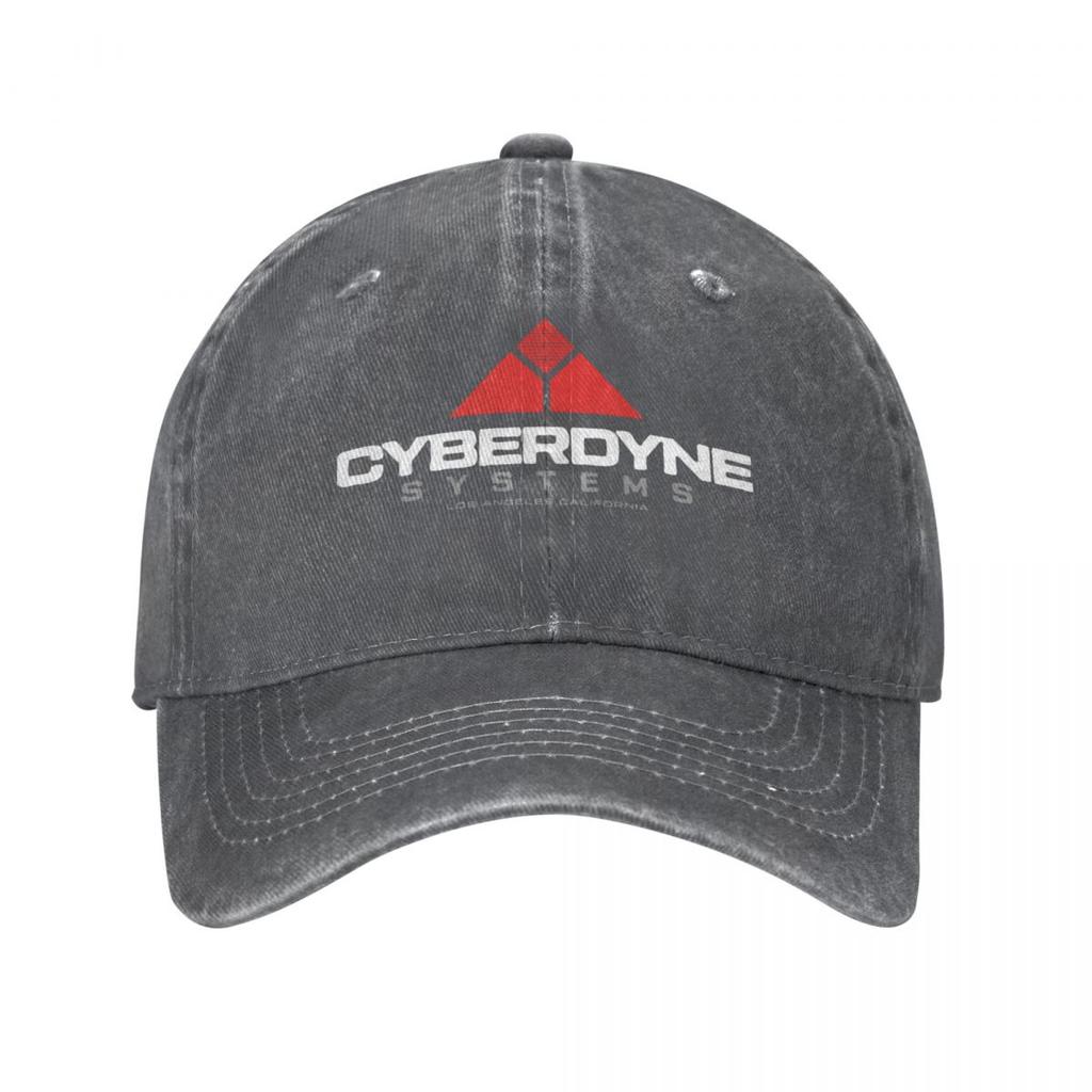 Vintage Terminator Cyberdyne Systems Baseball Caps Washed Headwear Schwarzenegger Outdoor Workouts Adjustable Fit Hats Cap