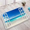 1pc Ocean Beach Landscape Door Mat NonSlip Rug Living Room Bedroom Kitchen Entrance Door Mat Inside Outside Durable