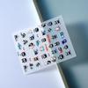 Waterproof 5D Cute Penguin Anime Nail Stickers