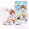 Bandai Card Captor Sakura Clear Card KINOMOTO SAKURA Anime Figurines Peripherals PVC Action Figures Collectible Model Toys