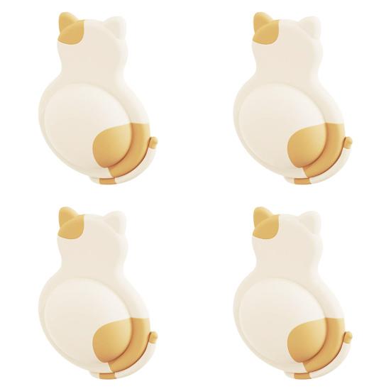 4/8 st Djur Bakväggsskydd Hund Katt Panda Pingvin Självhäftande Dörrstoppare Väggskydd Anti-kollision Ljuddämpande Pad Buffert Klistermärke