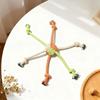 Interactive Dog Chew Rope with 6 Head Design Promotes Gums Health and Indoor Outdoor Entertainment Activity Tug Toy