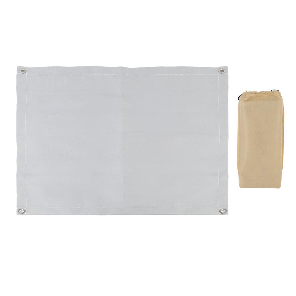 Feuerstellenmatte Silikonbeschichtetes Glasfaser Feuerfest Isoliert Unter Grillmatte für Outdoor Camping BBQ