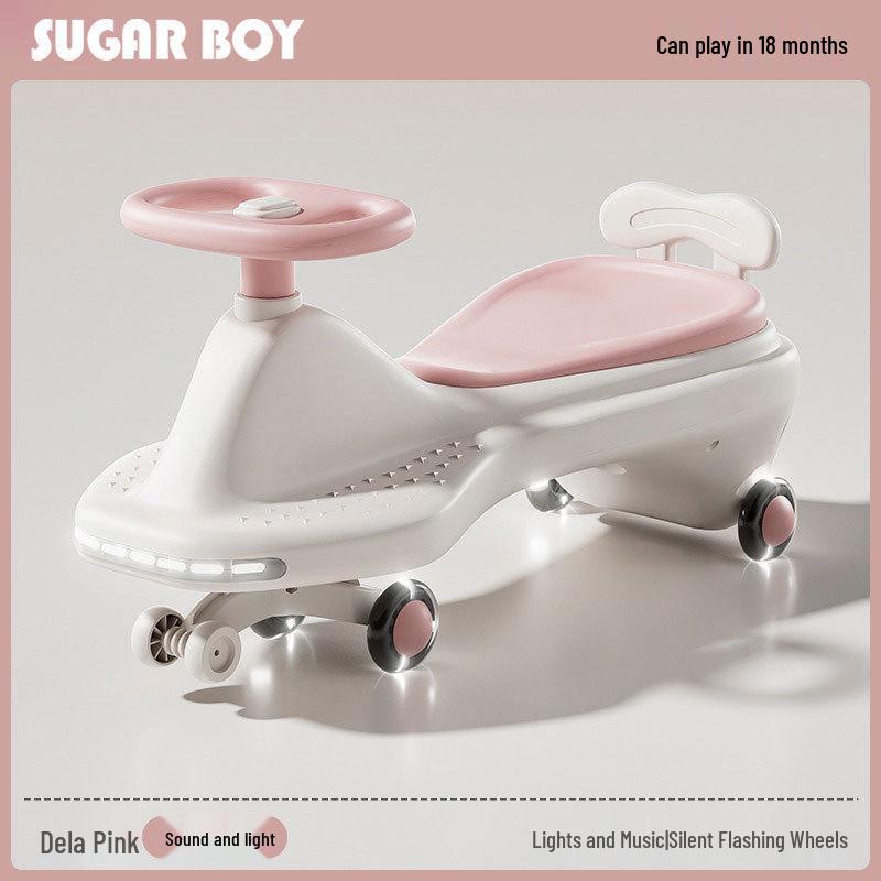 Kids' Twist Car: Anti-Rollover Ride-On Toy for Ages 1-6