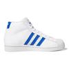 Adidas Originals Pro Model Breathable Mid-Top Kids Skate Shoes Kids Sneaker White Blue FV4981