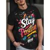 Summer Comfortable Fashionable Men's T-shirt Colorful Fun Printing Soft Comfortable Breathable Round Neck Short Sleeved T-shirt