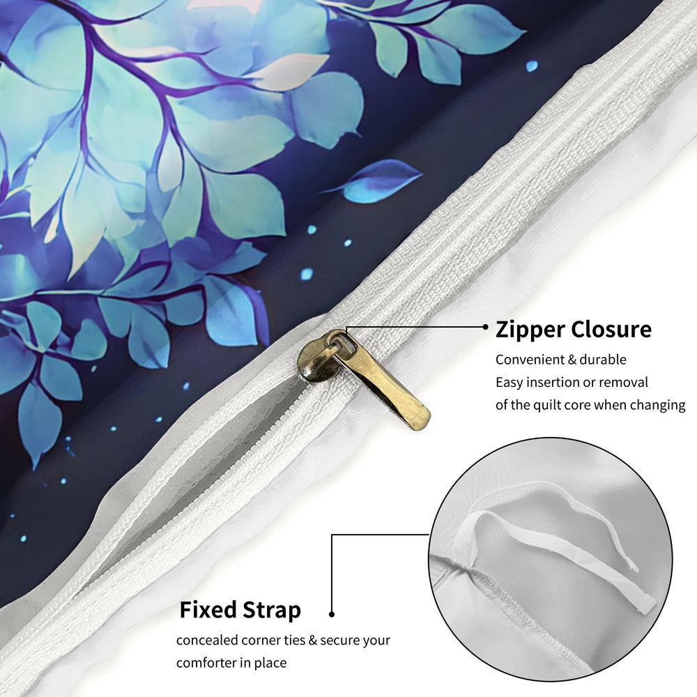 Split Life Tree Starry Digital Print Duvet Cover Set No Filler Comforter Cover Bedding Set Fantasy Girl Bedroom Home Decor