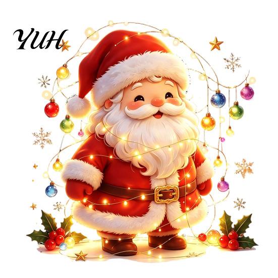 Santa Claus Wall Decals Snowman Christmas Static Window Clings, Reusable Stickers, Removable Stickers Colorful Holiday Home Shop Decorations