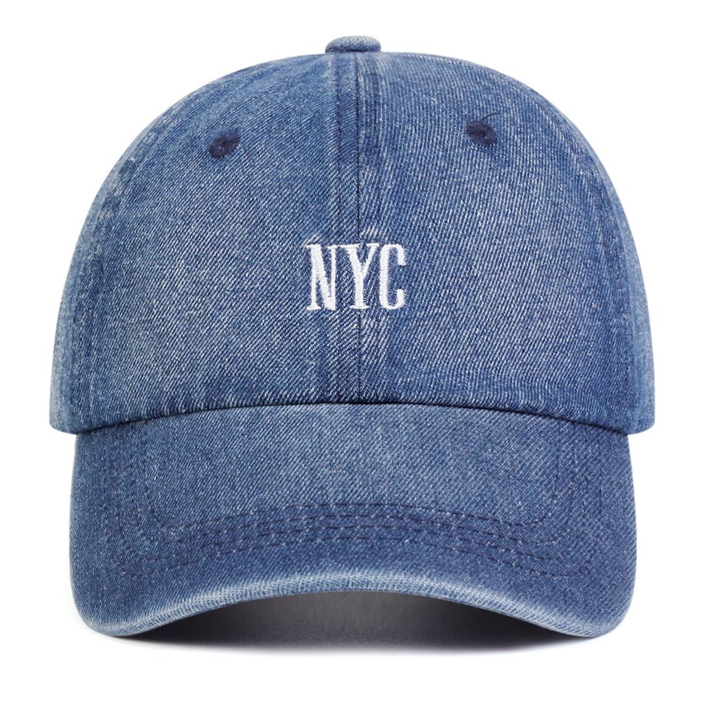 Mode Brief Stickerei Denim Baseball Cap Männer Cowboy Hut Frauen Outdoor Sport Hüte Wandern Caps Unisex Hut