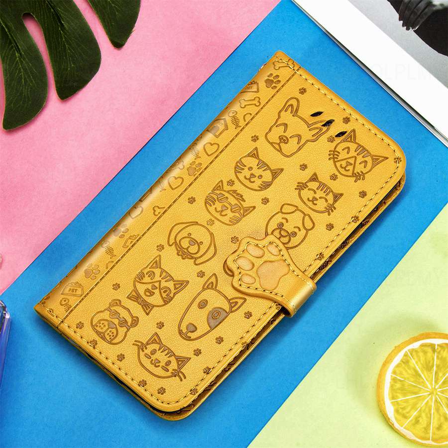 Leather Flip Protection Case For Huawei P30 P40 Nova Y91 Honor X6D X5D X8D X5C 70 90 200 X6 X8 5G X7A X8A X7B X8B X7C Magic 5 6 8 Cat Dog Wallet Cover