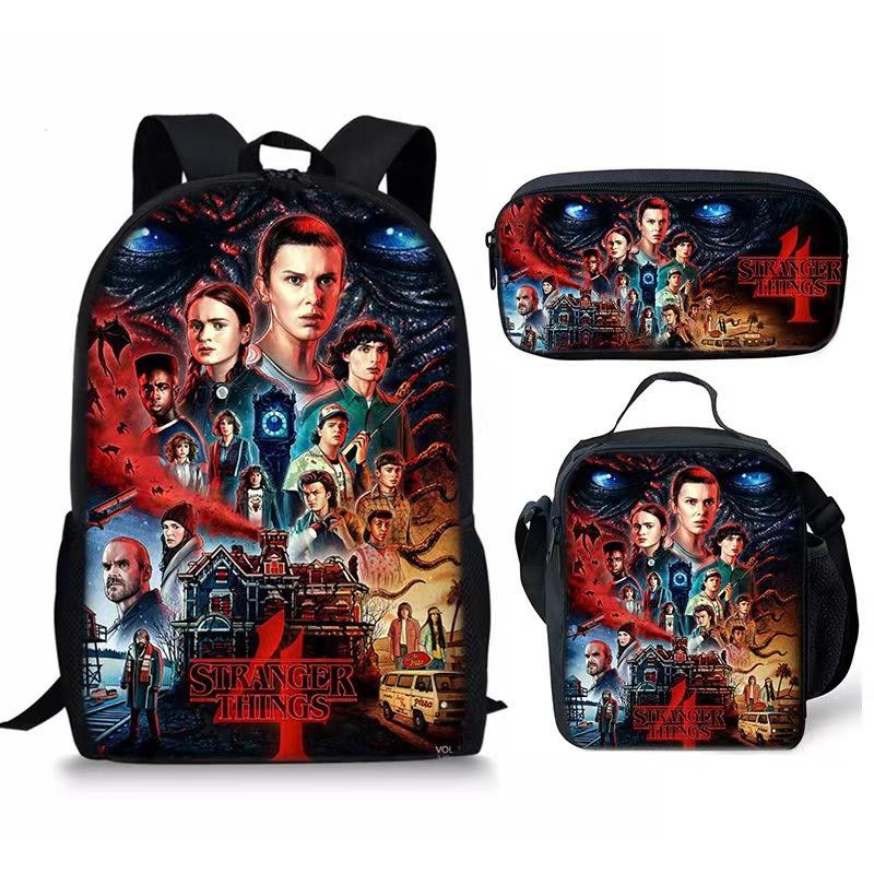 Stranger Things Student backpack three piece set CLE