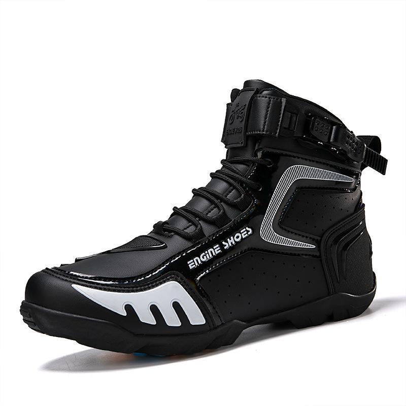

Motorcycle shoes Motorcycle riding shoes Men s knights Four seasons off-road locomotive boots Racing short boots Non-slip 48
