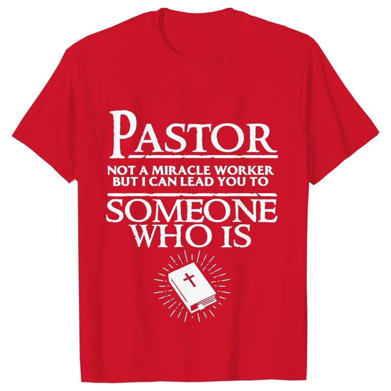 Pastor Cool Křesťanská trička pro muže Letní streetové oblečení Krátký rukáv Manžel Přítel Narozeninové dárky Tričko Pánské oblečení