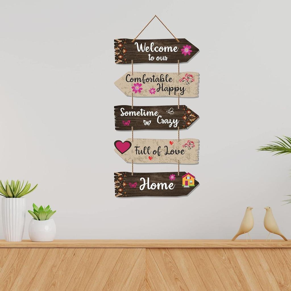 Home Quotes Decorative Wall Mdf Wooden Hanging For Living Room | Handcrafted Art | Mdf | Paintings | Quote | Gifts