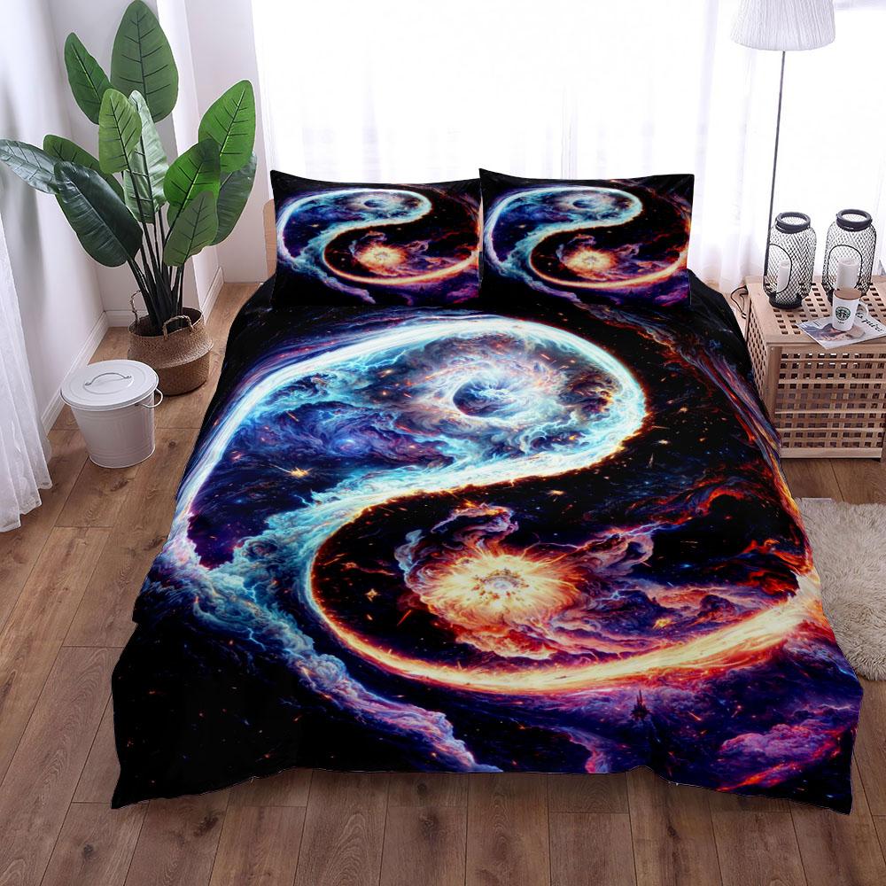 

Moon Surface Duvet Cover Set King Queen Double Full Twin Single Size Комплект постельного белья EU single(135x200cm)