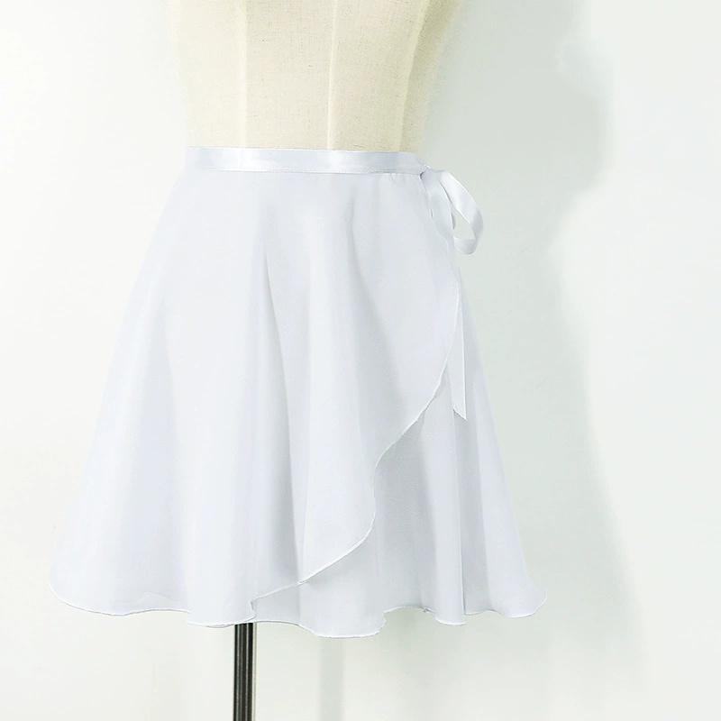 Dance Practice Clothes Girls Ballet Dance Skirt Girls Women Ballet Wrap Skirt S белый