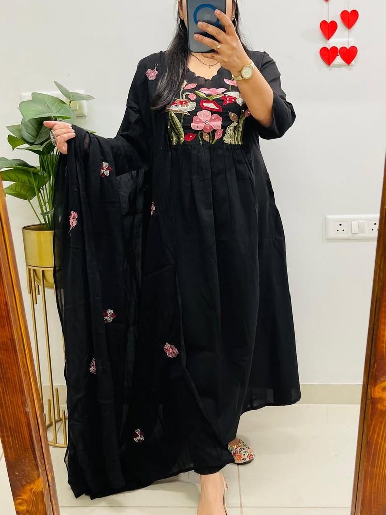 Set Salwar Kameez da Donna Designer per Feste Indiano Bollywood Top Tunica Kurti Abito per Feste