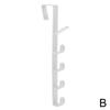 Bedroom Door Hanger Clothes Hanging Rack Over The Door Purse Holder 5 Hooks for Bag Rails ithout Drilling Storage Rack