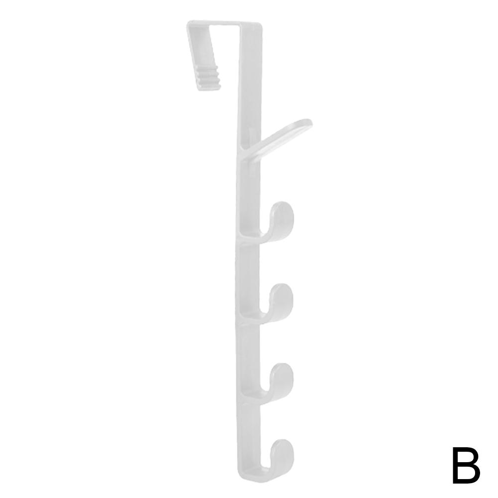 Bedroom Door Hanger Clothes Hanging Rack Over The Door Purse Holder 5 Hooks for Bag Rails ithout Drilling Storage Rack