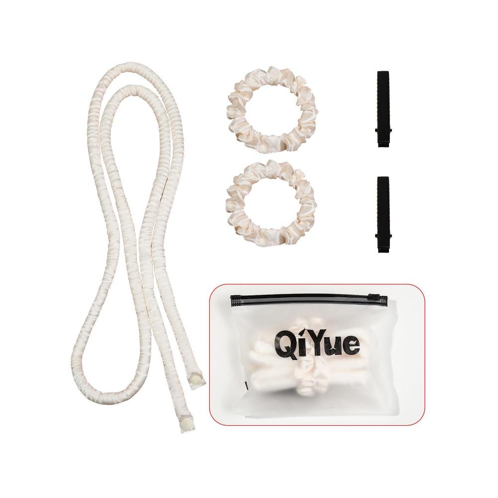 Heatless Curling Rod Headband No Heat Silk Ribbon Rollers for Overnight Sleeping Curls Styling Kit with Hair Clips and Scrunchie