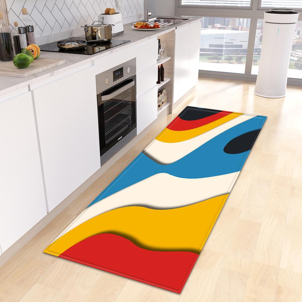 Moderne Küche Teppich Fußmatte Veranda Wohnzimmer Teppich Schlafzimmer Nachttisch Flur Boden rutschfeste Bodenmatte